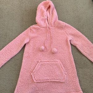Size medium cozy pink girls hoodie